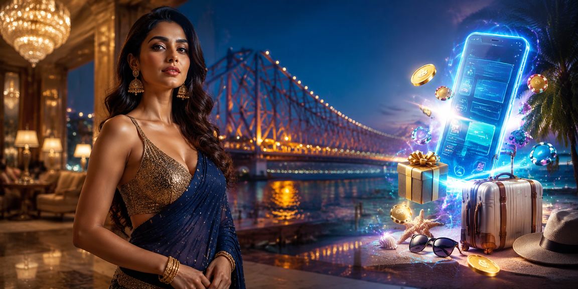Young Indian woman registering via mobile casino app